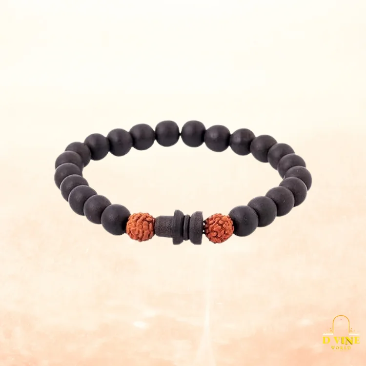 Karungali Damru & rudraksha Bracelet